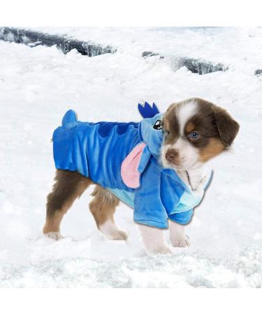 Gimilife Dog Hoodie Xmas Pajamas | Pet Costume for Small Medium Large Dogs and Cats | Disney Stitch Cartoon Halloween & Winter Outfit - 2XL - Buy Online on SooperMarket.com