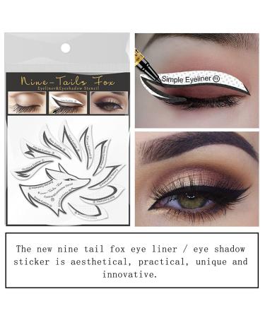 Premium 12 Style Eye Make-Up Template Stickers | Professional Eyeshadow & Eyeliner Tools | International Shipping Available - Buy Online on SooperMarket.com