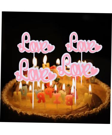 HOMSFOU 30 Pcs Love Shower Cake Picks and Toppers Decorative Cake Toppers Valentine s Day Wedding Cake Cupcake Toppers Birthday Cake Toppers Valentines Day Cake Toppers Self Made Food - Buy Online on SooperMarket.com