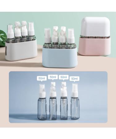 Madenia Travel Bottles Set - 50ml Clear Air Travel Containers for Cosmetics - 4 Piece Set with Labels & Storage Box | International Shipping Available - Buy Online on SooperMarket.com