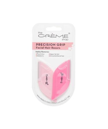 Buy The Creme Shop Precision Grip Facial Hair Razors - Multipurpose Dermaplaning Tool for Easy Eyebrow & Facial Hair Removal | Set of 2 - Buy Online on SooperMarket.com