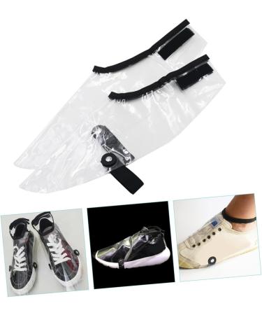 Angoily Barber Shoe Covers - Haircut Protector & Hair Dye Cloak Set | Transparent 34x15cm Ideal for Hairdressers & Cosmetologists - Buy Online on SooperMarket.com