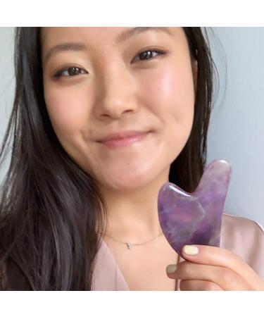 Buy Mount Lai Amethyst Gua Sha Tool | Enhance Your Skincare Routine - Buy Online on SooperMarket.com