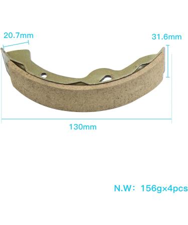 Fegtrty 8x 27943G01 70794G01 Golf Cart Brake Shoes Set for G&E ST350 G&E G19 G20 G21 G22 G16 G17 - Buy Online on SooperMarket.com