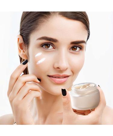 Tuakimce 6-Piece Glass Cream Can Set - Refillable Containers with Wooden Grain Lid for Cosmetics & Lottery - 15ml & 30ml Sizes - Buy Online on SooperMarket.com