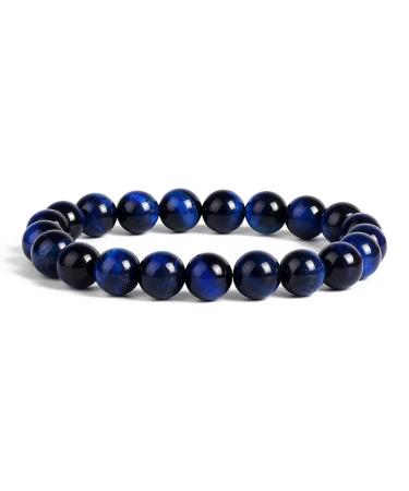 Original Tiger Eye Bracelets Men Energy Natural Stone Bead Bracelets Women Quartz Agates Feng Shui Wealth Jewelry Pulseras 5 8mmBeads21cm 5 8mmBeads21cm