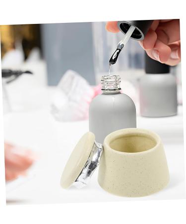 FOYTOKI Japanese Manicure Brush Cup Nail Dish Cups Nail Dish with Lids Dappen Dish Manicure Nail Dish Cup Nail Dappen Cup Nail Brush Dappen Cup Acrylic Nail Tools Nail Liquid Holder - Buy Online on SooperMarket.com