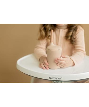 NEUTBABY Silicone Cup | Durable 3 Stage Toddler Cups | Easy to Clean Muted Color Cup in Sand Beige - Buy Online on SooperMarket.com