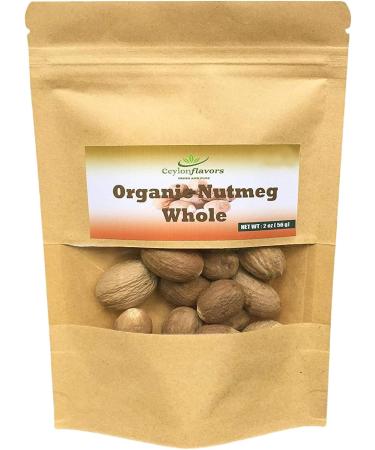 Nutmeg Seeds Whole 56g (2oz) Premium Grade Shell Removed and Cleaned A Quality Ceylon Cinnamons Product - Buy Online on SooperMarket.com