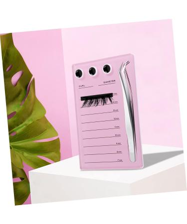 Mikinona Magnetic Eyelash Board Hand Plate Lashes Magnetic False Eyelashes Pallet Holder Eyelash Grafting Supplies Lash Storage Board Eyelash Holder Accessories Acrylic Epoxy Pink 14.3x9.4cm Pink - Buy Online on SooperMarket.com