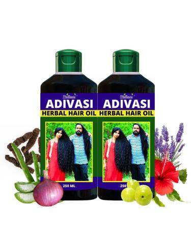Adivasi Herbal Hair Oil Herbal Pure Adivasi Hair Growth And Hair Fall Control Oil (250 ML)