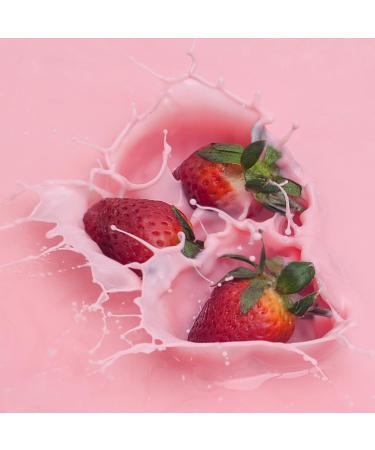 Strawberry Lotion Bar - Hydrating Goat Milk Lotion for Dry Skin | Eco-Friendly Beeswax Solid Lotion | Travel-Friendly Zero Waste Hand Care - Buy Online on SooperMarket.com