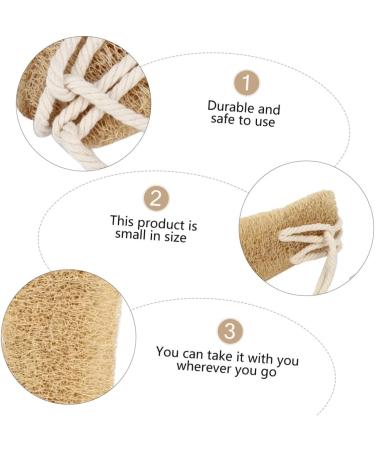Loofah Bath Towel Scrubber - Exfoliating Bath Sponge & Back Scrubber for Travel - Beige - International Shipping Available - Buy Online on SooperMarket.com
