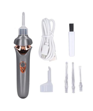 Portable Electric Ear Cleaner | Rechargeable & Low Noise | LED Light Ear Wax Remover - Safe for Daily Care (Black) - Buy Online on SooperMarket.com