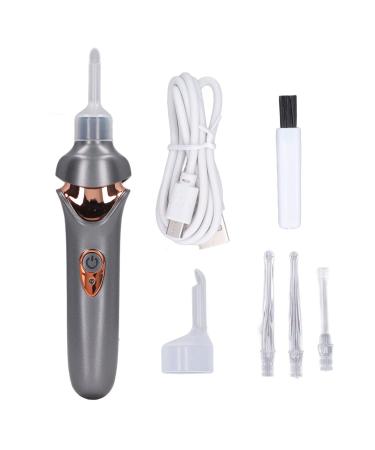 Ear Wax Removal Ear Cleaner Tool Wax Removal Tool with LED Light Easy Earwax Remover Soft Prevent Ear for Children Adults (Black)