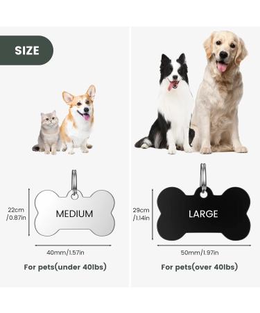 Personalized Yehanti Dog Tags - Engraved Stainless Steel Name Tags for Dogs Cats & Puppies | Custom Name Phone & Address Tags - Buy Online on SooperMarket.com