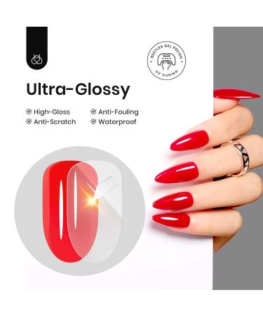 Beetles Glossy Gel Top Coat No Wipe - Clear Long-Lasting Nail Polish for DIY Gel Nails | 0.51 Fl Oz - Buy Online on SooperMarket.com