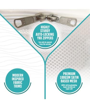 KinderSense Baby Safety Crib Tent - Premium Toddler Crib Topper | White Wave Canopy | Keep Baby Secure and Safe - Buy Online on SooperMarket.com