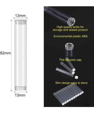 SKMZ Clear PVC Tube Packaging with Caps 0.5ML 1ML Empty Cartridges - Bead Craft Supply Storage (100PACK) - Buy Online on SooperMarket.com