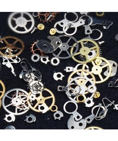 1 Box Metal Gear Stud Sheet Mixed Steampunk Nail Art Decoration Gold Useful and Fashion - Buy Online on SooperMarket.com