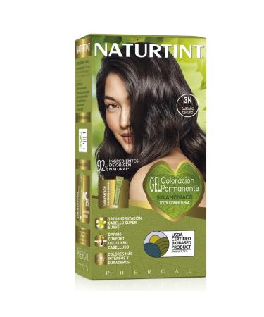 Natureint |Hair color without ammonia | high proportion of natural ingredients3n.Castania brown dark |170ml 3n.Chestnut brown dark 1 piece (1 Pack)