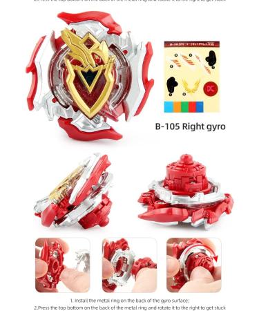 Obest 2 Whirlwind Gyros & Launchers - Burst Turbo Bey Battle Tops - Perfect Kids' Halloween/Christmas Gifts - Buy Online on SooperMarket.com