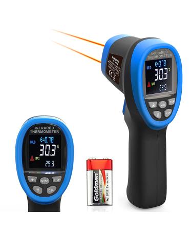 Btmeter BT-1800C Pyrometer -58 3272 F (-50 1800 ) IR temperature pistol D: S 50: 1 high-temperature infrared thermometer for industrial HLK forge furnaces for metal melting (not for human temp) BT-1800C (with color screen)
