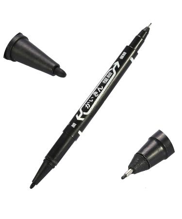 Black Tattoo Marker Pen Set - 10 Body Temporary Skin Markers for Tattooing - Buy Online on SooperMarket.com