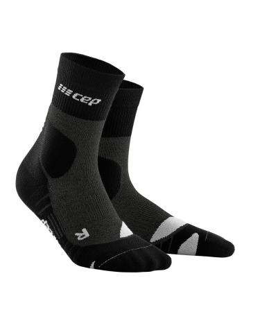 CEP Women s Outdoor Compression Crew Cut Socks Outdoor Merino Mid-Cut Socks 3 Stonegrey/Grey