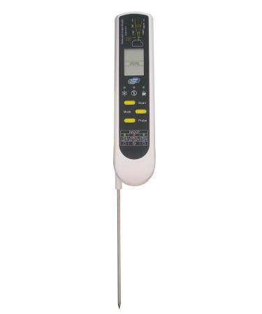 TFA Dostmann Digital Incatter Infrared Thermometer DualTemm Pro 31.1119 in accordance with HACCP + EN 13485 two temperature measurement methods white L 39 x W 22 x H 160 (275) mm