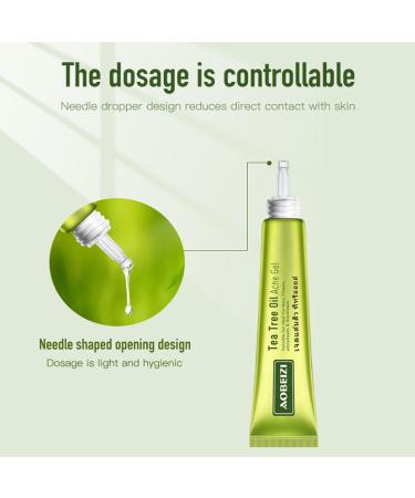 Tea Tree Oil Acne Gel - Acne Removal Cream & Skin Repair | Moisturizing Treatment for Acne Spots & Blackheads | 20g - Buy Online on SooperMarket.com