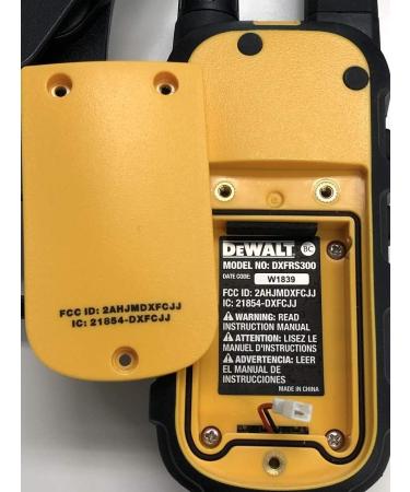 DEWALT DXFRS300 Heavy Duty Walkie Talkies - Waterproof, Shock Resistant, Long Range, Rechargeable Two-Way Radio (2 Pack) - Buy Online on SooperMarket.com