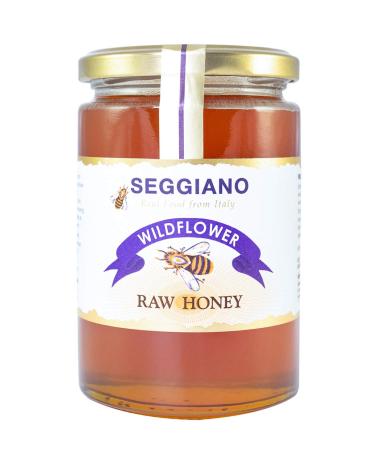 Seggiano Wildflower Raw Honey 500 g - Cold Extracted Honey - Unfiltered & Unpasteurised - Gluten Free GMO Free & Vegetarian - 2% of Revenue Goes to Charity