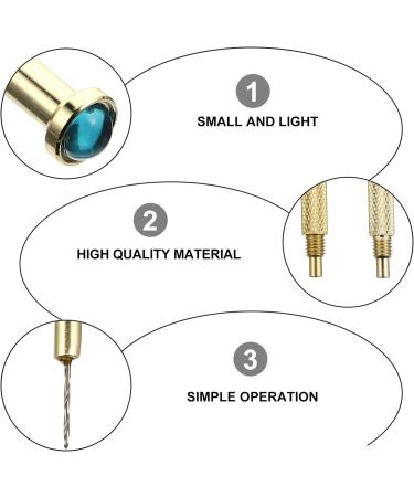 FRCOLOR 6 Pcs Nail Drilling Drill Acrylic Nail Drill Nail Piercing Drills Manicure Drill Nail Sander Drill Professional Nail Drill Diy Nail Drill Nail Art Tools Metal Ornament Pointy 6.5x0.8cmx2pcs Goldenx2pcs - Buy Online on SooperMarket.com