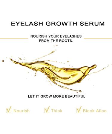 Natural Eyelash Growth Serum with Collagen Oat Extract & Green Algae for Longer Thicker Lashes - 5ml | International Shipping Available - Buy Online on SooperMarket.com