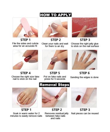 Medium Length Pink Coffin Press on Nails - Glossy False Nails for Prom - Full Cover with Glue Sticker - Buy Online on SooperMarket.com