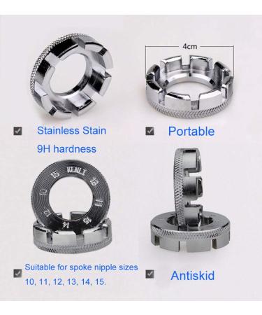 LETUSPORT Silver Spoke Wrench | Road & Mountain Bicycle Bike Tool - 1 Pack - Buy Online on SooperMarket.com