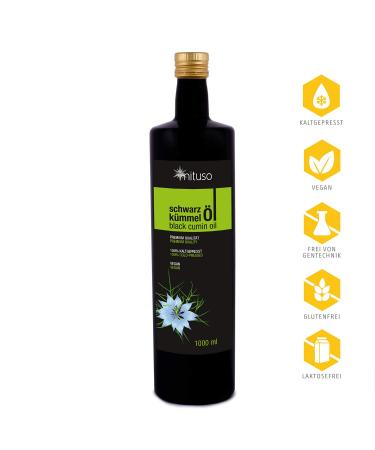 Mituso Black Cumin Oil - 100% Pure & Cold-Pressed | 2x 500ml Pack | Premium Health Benefits - Buy Online on SooperMarket.com