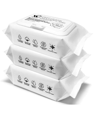 WBM Care Flushable Wipes for Women Deep Clean Impurities Makeup Remover Hydrate & Purify Skin Fragrance-Free Face Wipes 25 Sheets