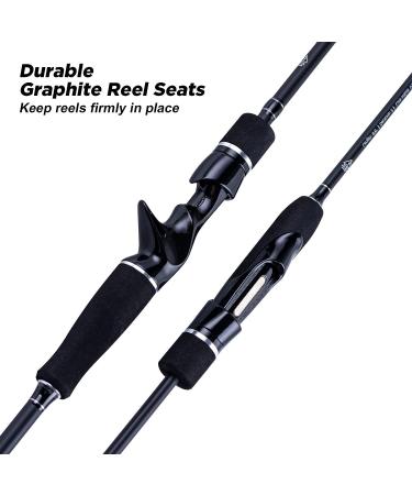 Goture Ultralight 2-Piece Fishing Rod Combo for Saltwater/Freshwater Spinning - Medium Light/Medium Heavy Trout & Crappie Rods - Buy Online on SooperMarket.com