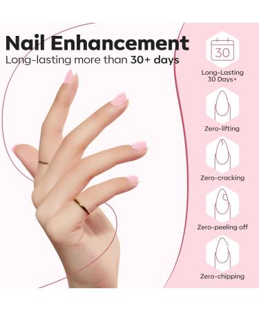 Modelones Nude Glitter Pink Builder Nail Gel - 8-in-1 Strengthener & Extension Gel - 15ML Bottle - Ideal Gift for Women - Buy Online on SooperMarket.com