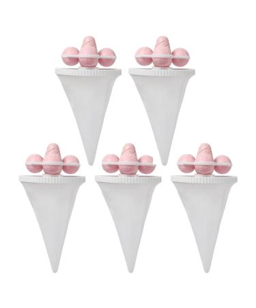 Stain Removal Solution 5pcs Reusable Laundry Ball for Efficient Clothes Cleaning Hair Durable Washing Machine Lint Catcher Drain Blockage Prevention Pink