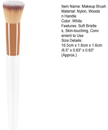 Worparsen Foundation Brush Flat Head BB Cream Makeup Brush Cosmetics Accessory Eco-friendly - Buy Online on SooperMarket.com