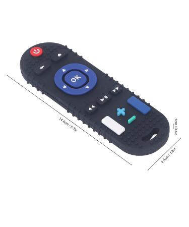 High Simulation Remote Control Baby Teether | Soft Silicone Teething Toy for Sensory Development | Daily Use (Black) - Buy Online on SooperMarket.com