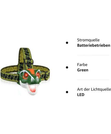 DX Da Xin Dinosaurs Headlamp - T-Rex LED Toy for Kids 3-10+ | Roar & 3 Lighting Modes | Perfect Christmas & Halloween Gifts - Buy Online on SooperMarket.com