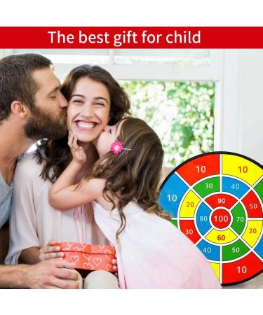 Dart Board Games for Kids - Large 28 Dart Board Toys with Sticky Balls, Outdoor Safe Toy Gifts for Boys and Girls Ages 3-10 - Buy Online on SooperMarket.com