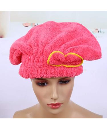 Microfiber Hair Towel Turban for Women - Instant Drying Super Absorbent & Rapidly Drying Red Hair Wrap - Buy Online on SooperMarket.com
