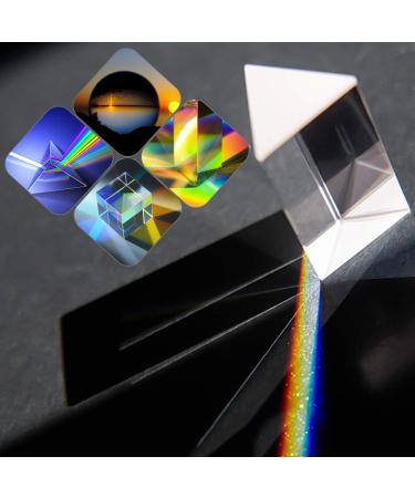 MerryNine 4 Pack Crystal Photography Kits - Lens Ball, Cube, Prism, Pyramid for Light Spectrum Art - Buy Online on SooperMarket.com