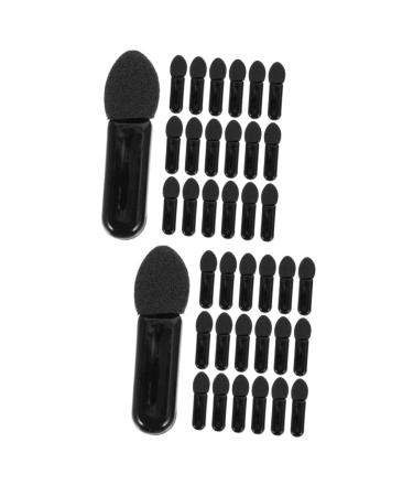 NOLITOY 200 Pcs Mini Eyeshadow Swab Lip Scrub Brush Eye Makeup Eyelash Spoolie Milky Cotton