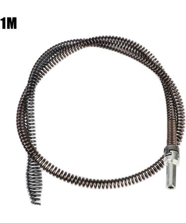 Spring Pipe Sewer Unblocker Tool | 3M Drain Cleaner for Sinks & Basins | Clogged Pipeline Dredging Tool with Connector - Buy Online on SooperMarket.com